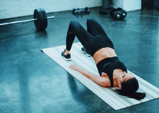 bridge woman pelvic floor exercise